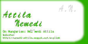 attila nemedi business card